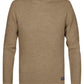 MAGLIA UOMO GIROCOLLO IN COTONE LEGGERO TESTURIZZATO PETROL INDUSTRIES REGULAR FIT – MARRONE