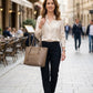 BORSA SHOPPER DONNA LOVE MOSCHINO IN SIMILPELLE – NOCCIOLA