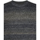 MAGLIA UOMO GIROCOLLO IN COTONE RICICLATO PETROL INDUSTRIES EFFETTO MÉLANGE – ROYAL NAVY