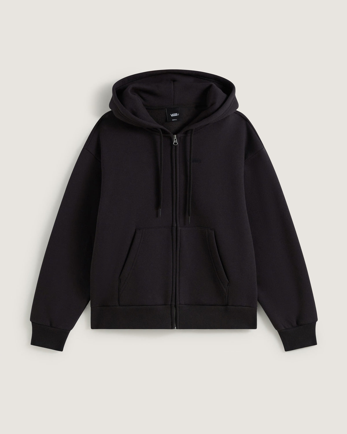 FELPA DONNA VANS SALTON CON CAPPUCCIO E ZIP – NERO