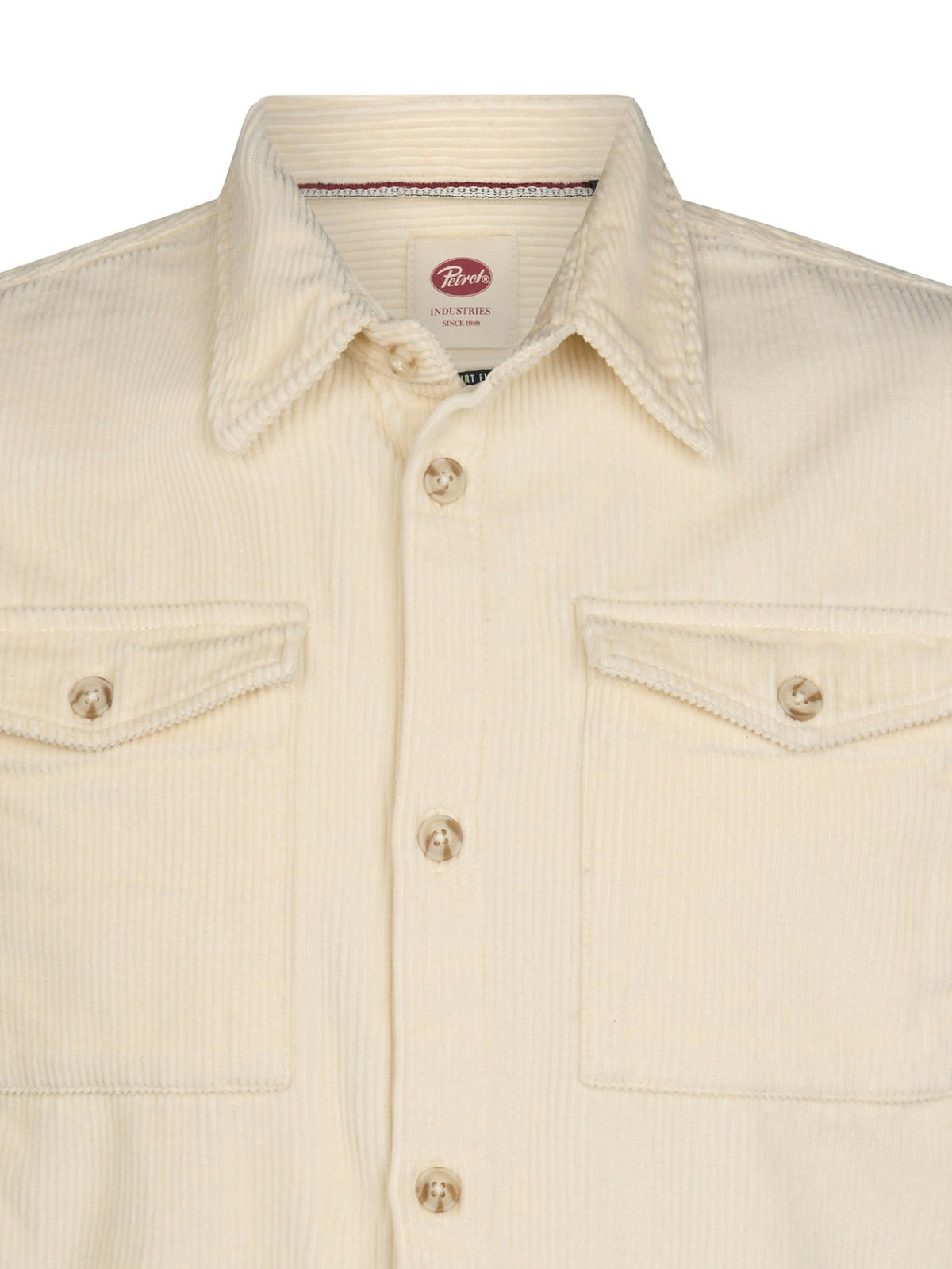CAMICIA UOMO A MANICHE LUNGHE PETROL INDUSTRIES – BEIGE