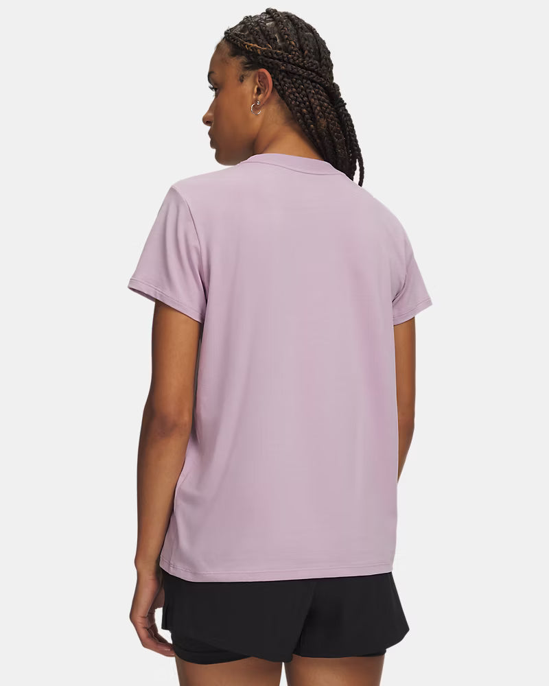 T-SHIRT DONNA UNDER ARMOUR RIVAL CORE – LILLA