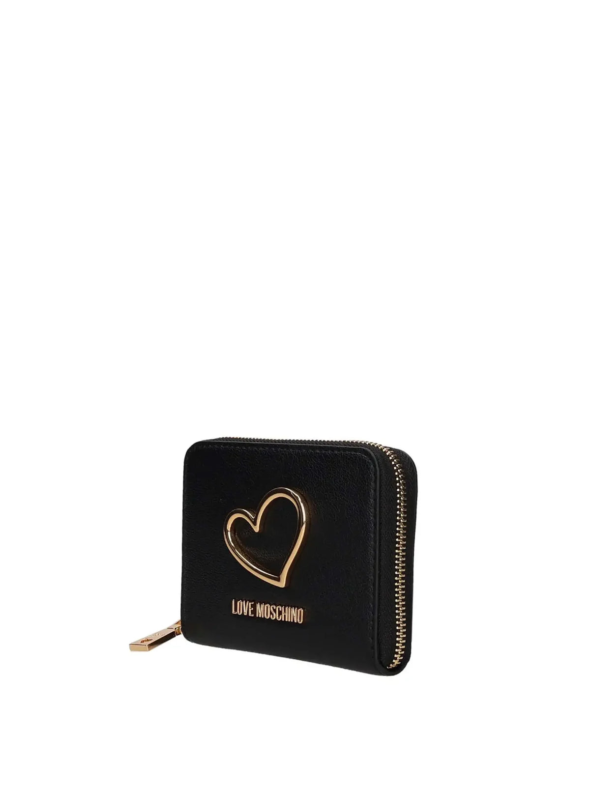 PORTAFOGLIO DONNA LOVE MOSCHINO ZIP AROUND – NERO