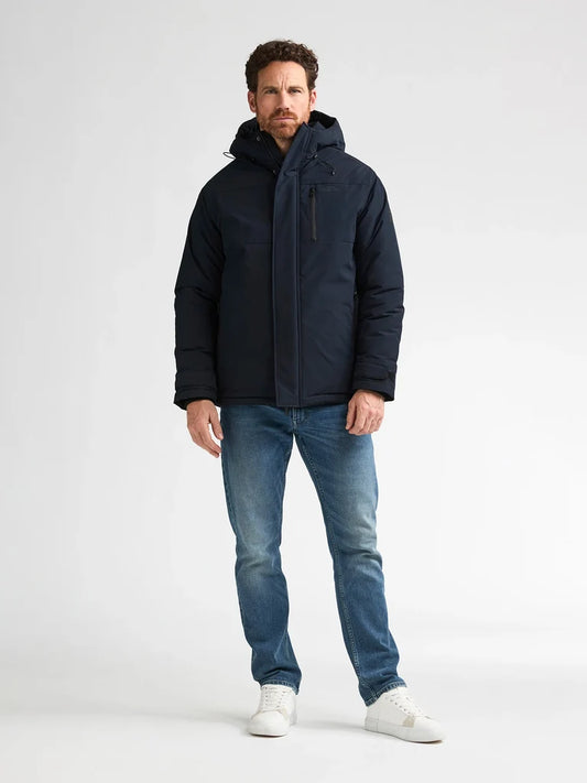 PARKA UOMO CON CAPPUCCIO PETROL INDUSTRIES – NERO