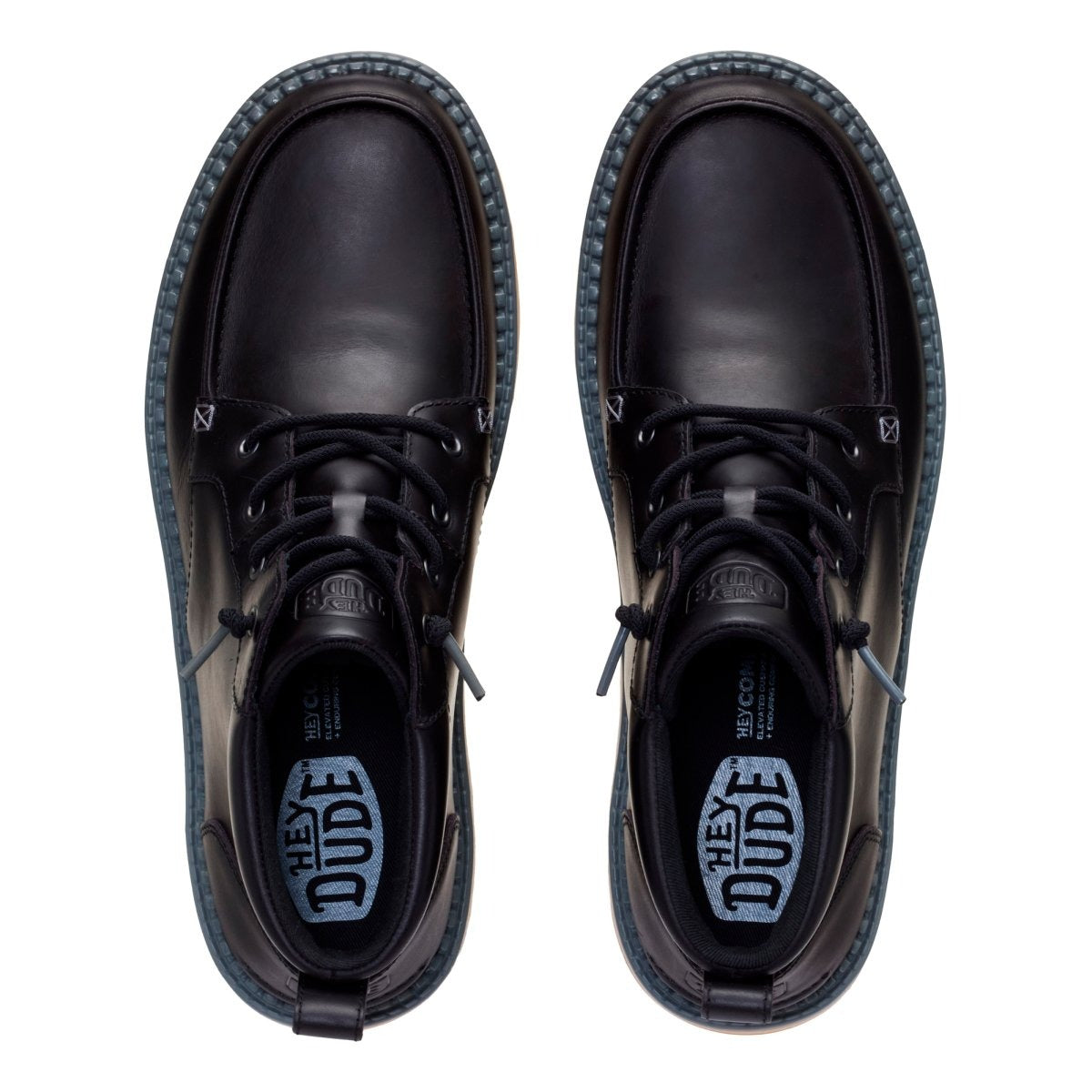 POLACCHINE UOMO HEY DUDE FLINT BOOT LEATHER – NERO
