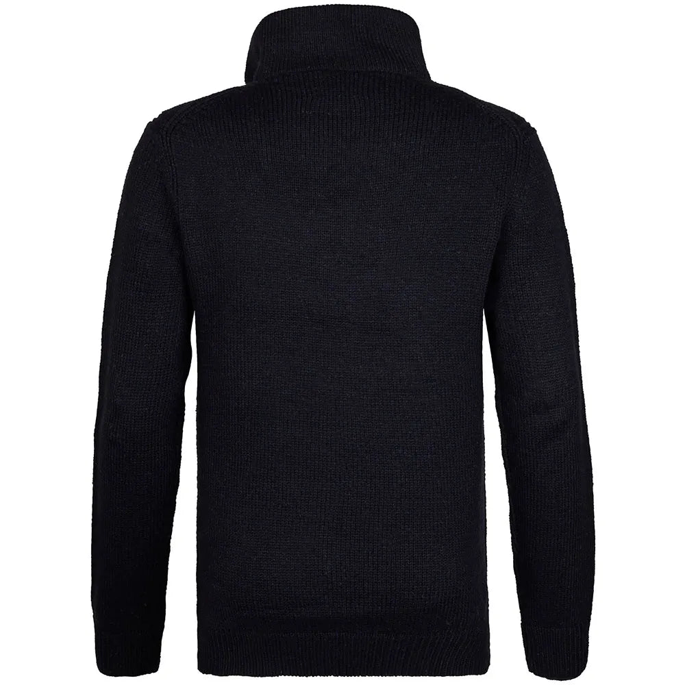 MAGLIONE UOMO IN MAGLIA CON MEZZA ZIP PETROL INDUSTRIES REGULAR FIT – ROYAL BLUE