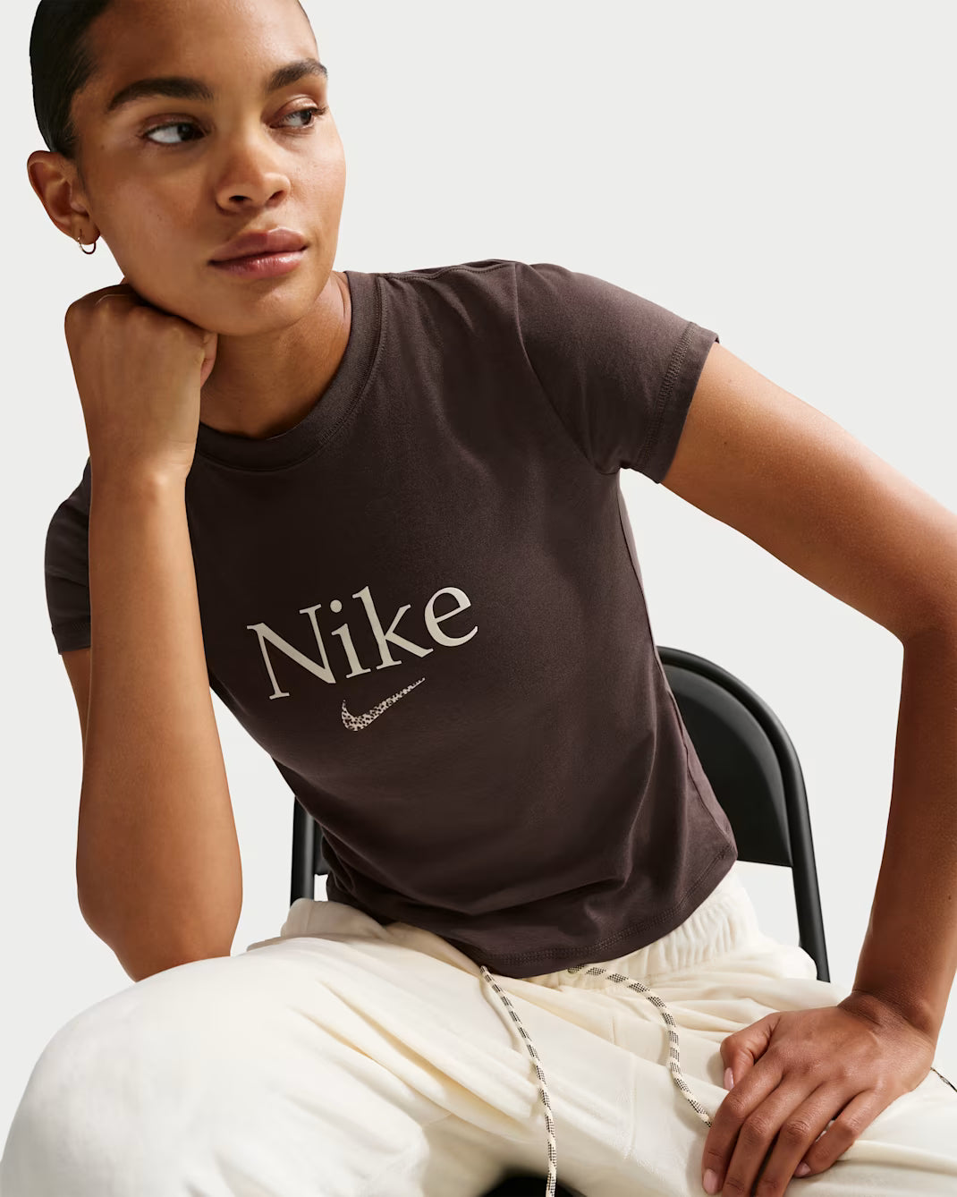 T-SHIRT SWOOSH MINI LEOPARD