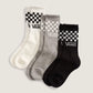 CALZE  CREW CHECKERBOARD 3 PAIRS