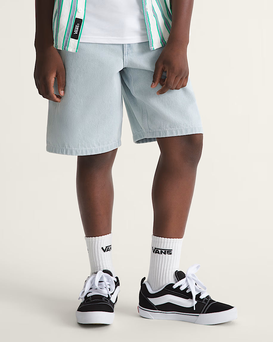 SHORT BOYS CHECK-5 BAGGY DENIM