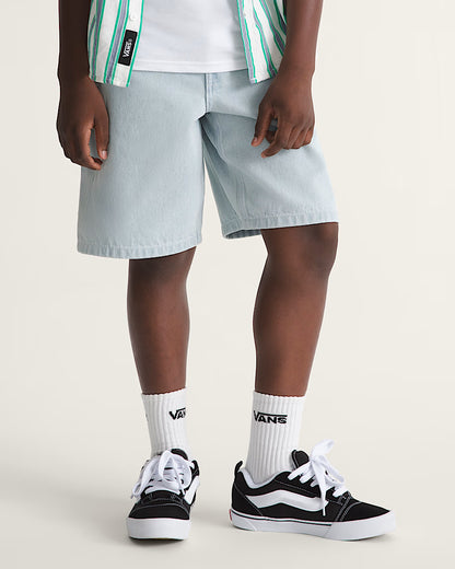SHORT BOYS CHECK-5 BAGGY DENIM