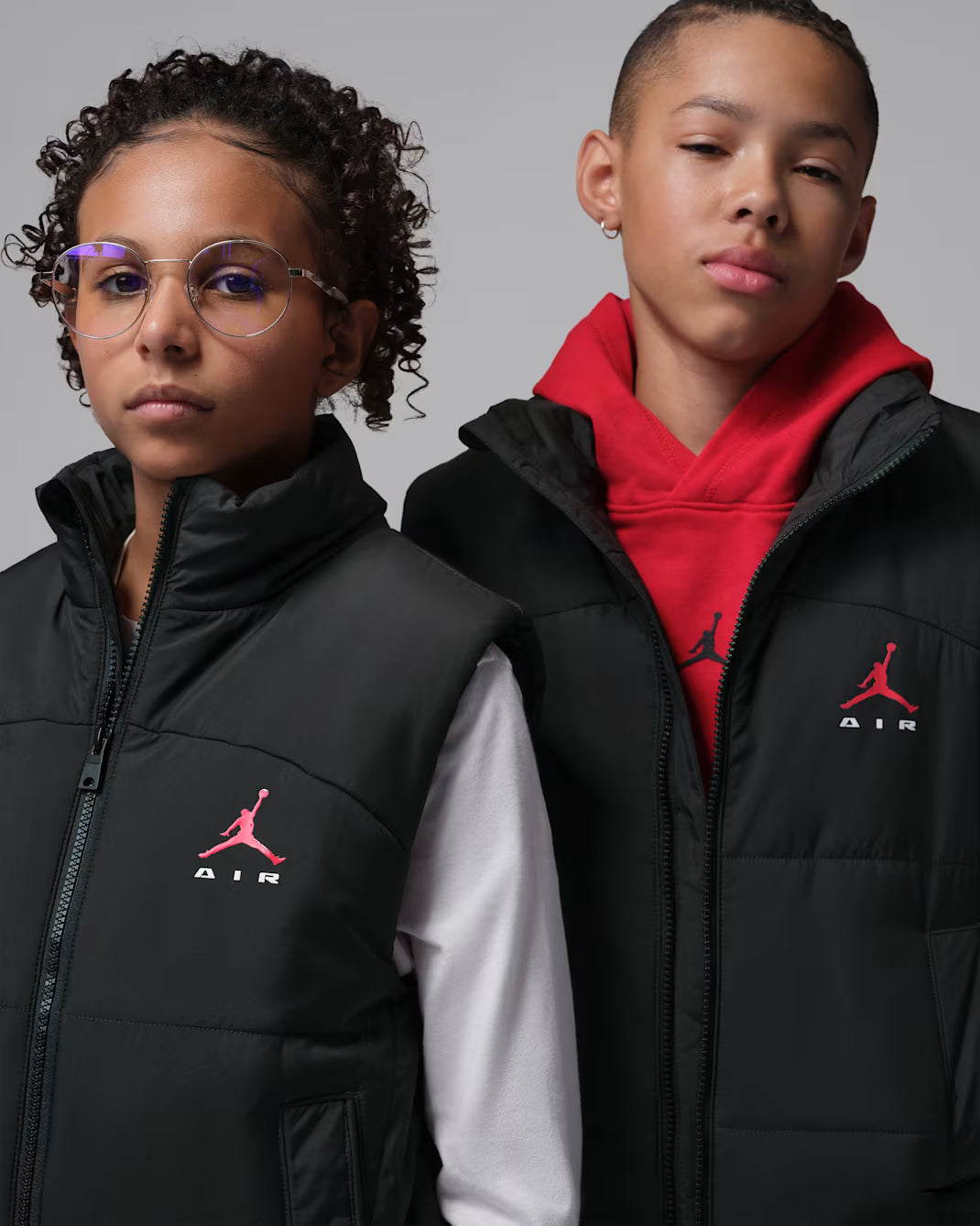 SMANICATO RAGAZZO JORDAN PUFFER VEST IMBOTTITO – NERO