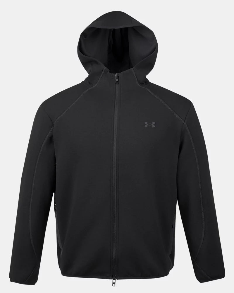 GIACCA CON CAPPUCCIO UOMO UNDER ARMOUR UNSTOPPABLE FLEECE – NERO