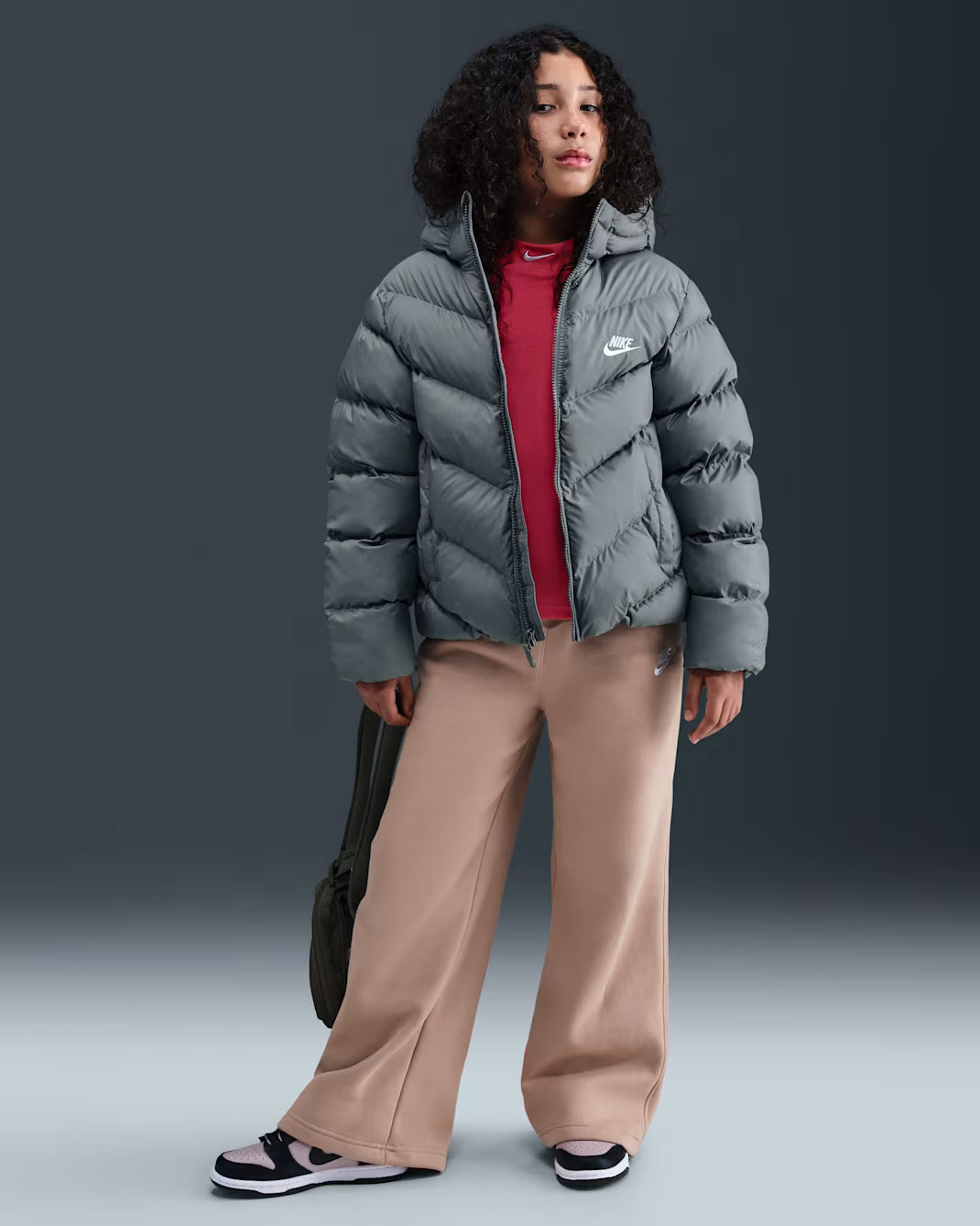 GIUBBOTTO RAGAZZO NIKE THERMA-FIT ALL DAY PLAY PUFFER – GRIGIO