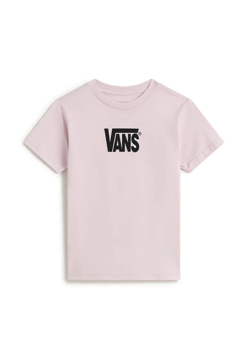 T-SHIRT DONNA VANS LOGO A MANICHE CORTE IN COTONE – PINK/ROSA