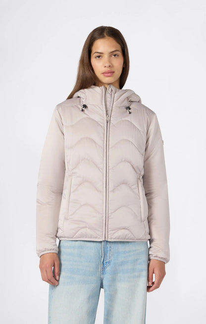 GIACCA DONNA CHAMPION IMBOTTITA CON CAPPUCCIO – BEIGE