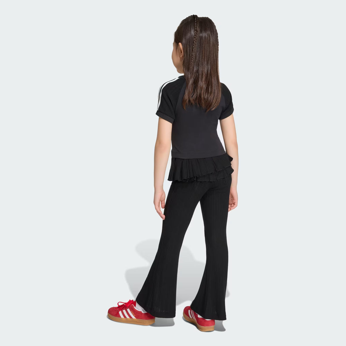 COMPLETO BAMBINA ADIDAS T-SHIRT E LEGGINGS – NERO - foto 2