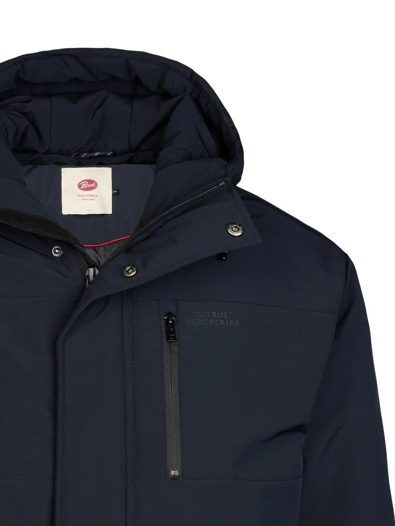 PARKA UOMO CON CAPPUCCIO PETROL INDUSTRIES – NERO