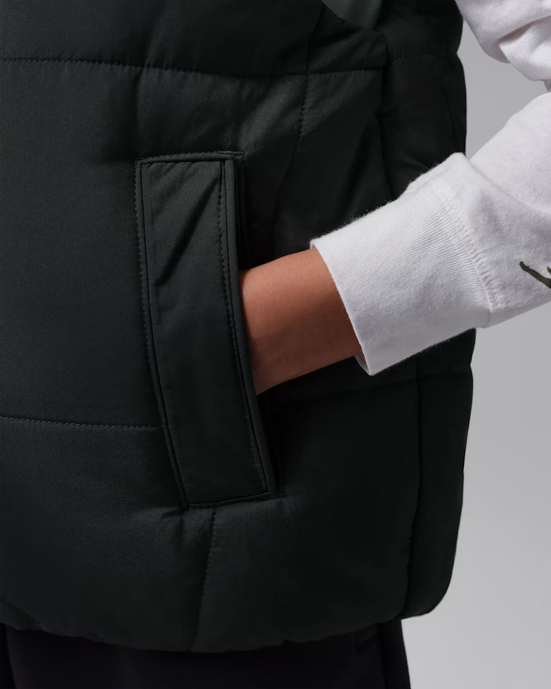 SMANICATO RAGAZZO JORDAN PUFFER VEST IMBOTTITO – NERO