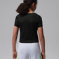 T-SHIRT RAGAZZA JORDAN JUMPMAN SPORT RIBBED – NERO