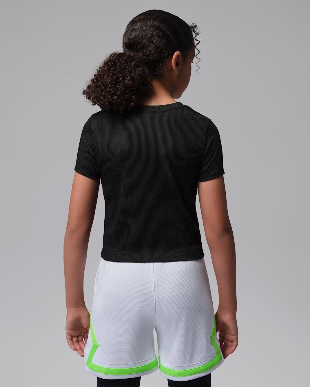T-SHIRT RAGAZZA JORDAN JUMPMAN SPORT RIBBED – NERO