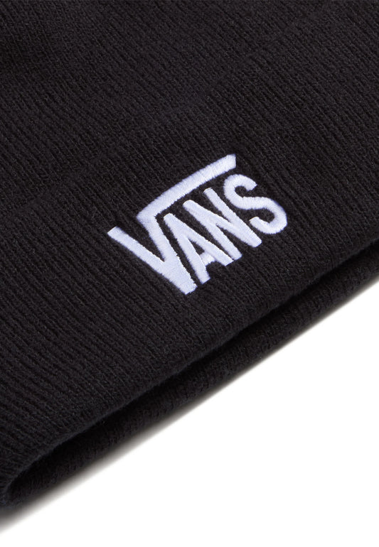 BERRETTO UOMO VANS STRETCH LOGO TALL CON RISVOLTO – NERO