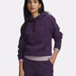 FELPA CON CAPPUCCIO DONNA UNDER ARMOUR RIVAL FLEECE IN MISTO COTONE – PURPLE ECHO HEATHER / VIOLA