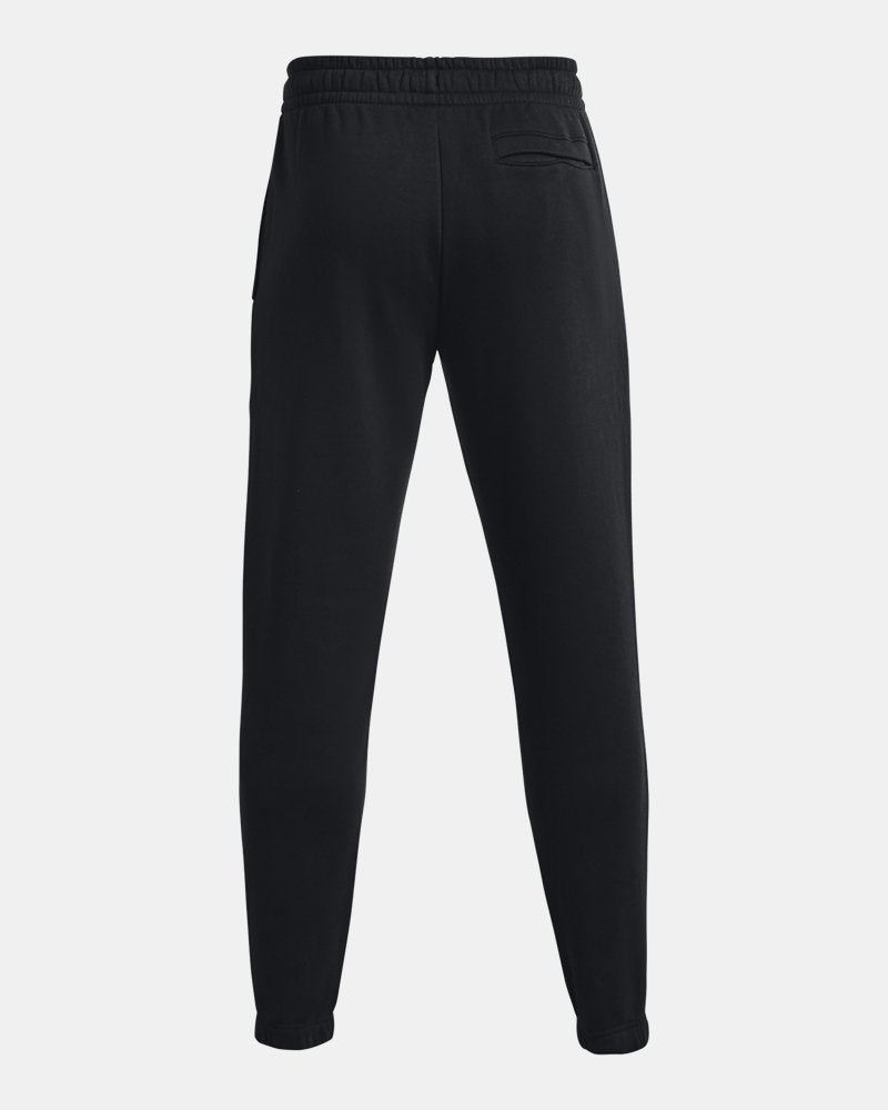PANTALONI TUTA JOGGER UOMO UNDER ARMOUR ICON FLEECE IN MISTO COTONE – NERO / BIANCO