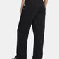 PANTALONI TUTA DONNA UNDER ARMOUR FLEECE GAMBA DRITTA CON SPACCO – NERO