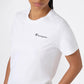 T-SHIRT DONNA CHAMPION SLIM FIT LOGO SCRIPT – BIANCO