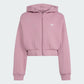 FELPA CON ZIP BAMBINA ADIDAS PADDED RIB – VIOLA - foto 4