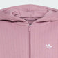 FELPA CON ZIP BAMBINA ADIDAS PADDED RIB – VIOLA - foto 7