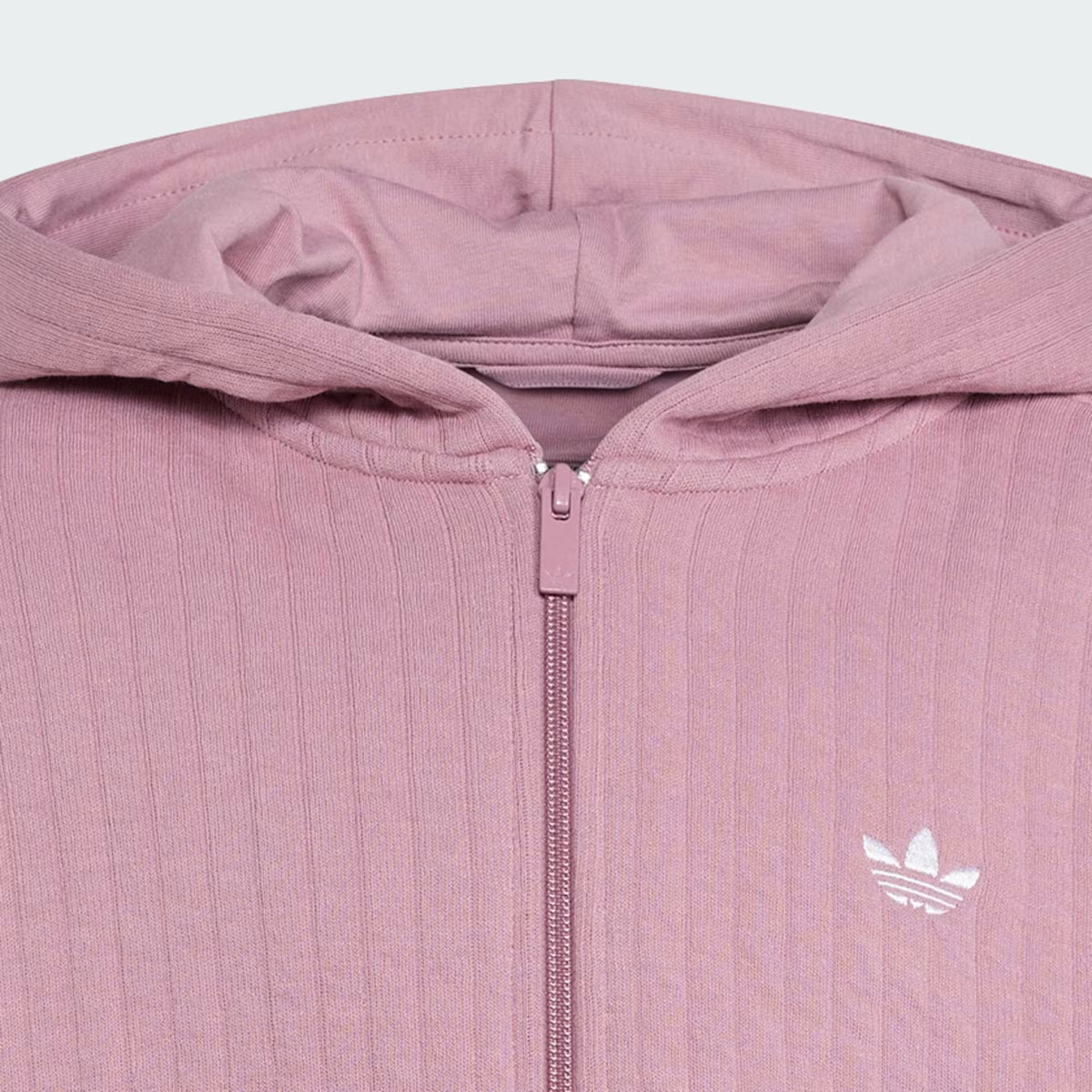 FELPA CON ZIP BAMBINA ADIDAS PADDED RIB – VIOLA - foto 7