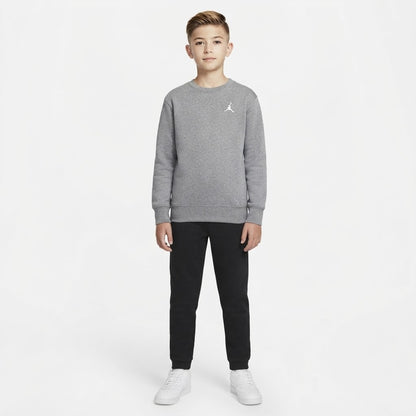 FELPA GIROCOLLO JORDAN BROOKLYN FLEECE ESSENTIAL – GRIGIO