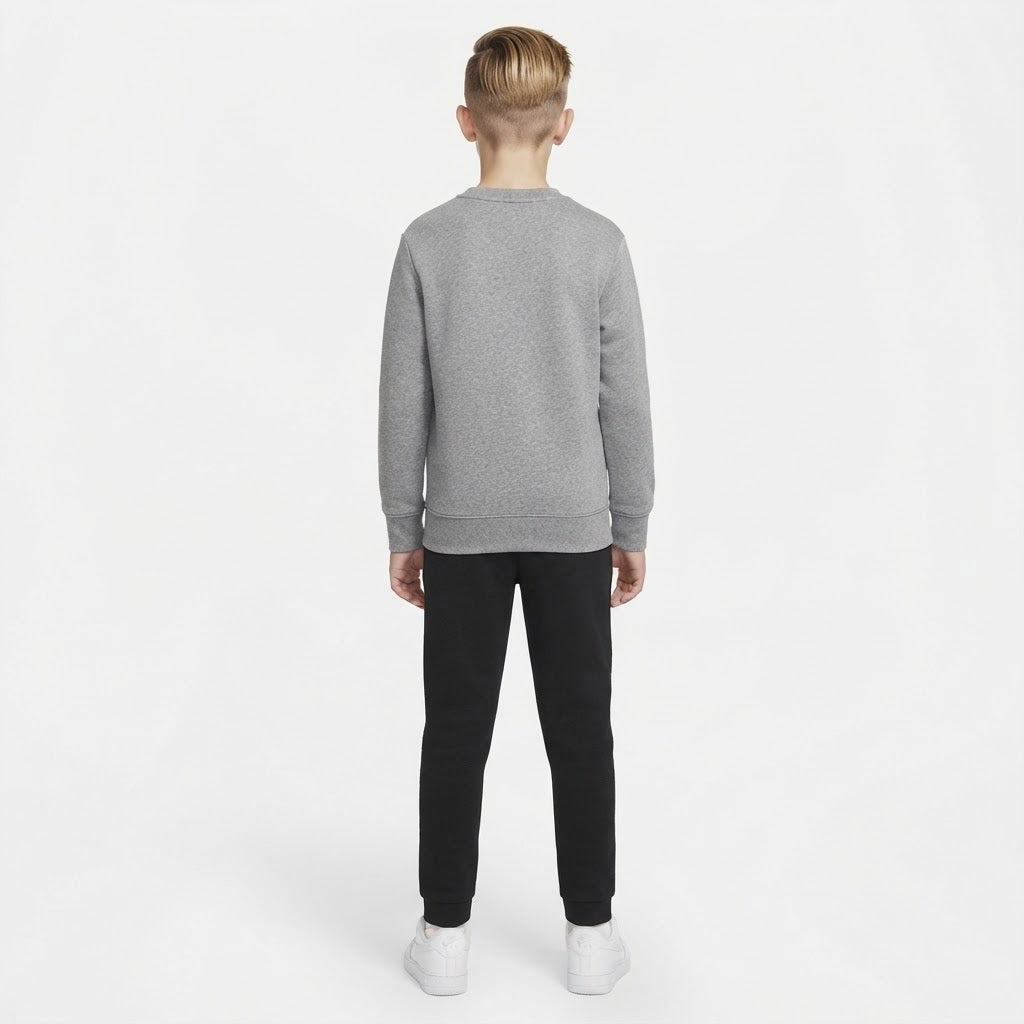 FELPA GIROCOLLO JORDAN BROOKLYN FLEECE ESSENTIAL – GRIGIO - foto 2