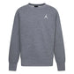 FELPA GIROCOLLO JORDAN BROOKLYN FLEECE ESSENTIAL – GRIGIO - foto 3