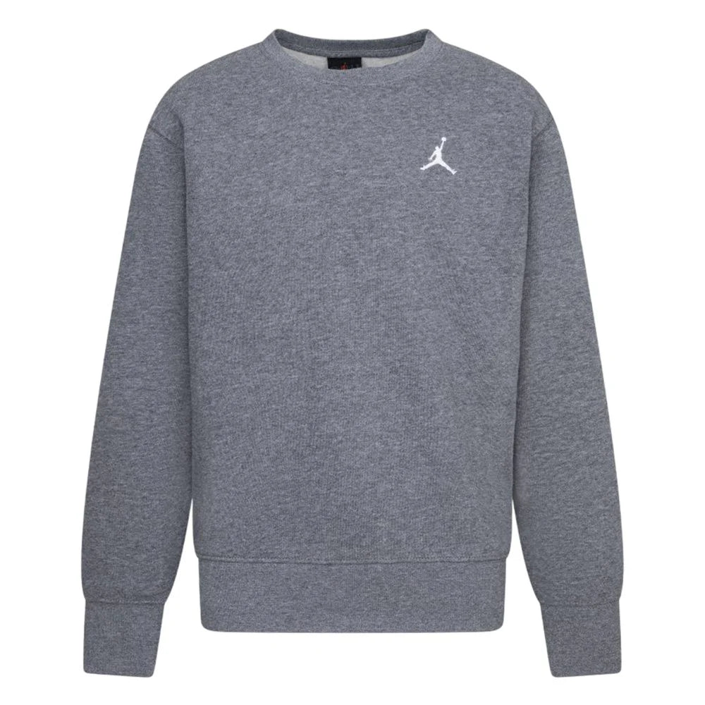 FELPA GIROCOLLO JORDAN BROOKLYN FLEECE ESSENTIAL – GRIGIO - foto 3