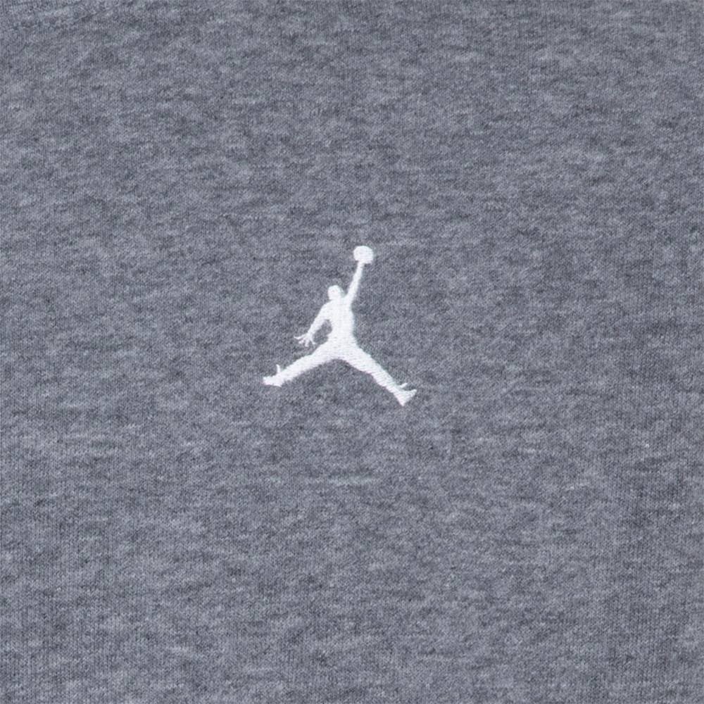 FELPA GIROCOLLO JORDAN BROOKLYN FLEECE ESSENTIAL – GRIGIO - foto 5