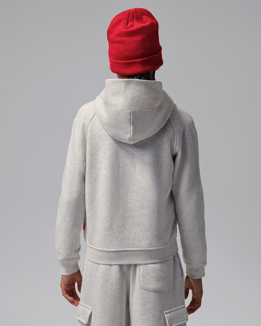 FELPA RAGAZZO JORDAN BROOKLYN FRENCH TERRY FULL ZIP – GRIGIO - foto 3