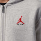 FELPA RAGAZZO JORDAN BROOKLYN FRENCH TERRY FULL ZIP – GRIGIO - foto 5