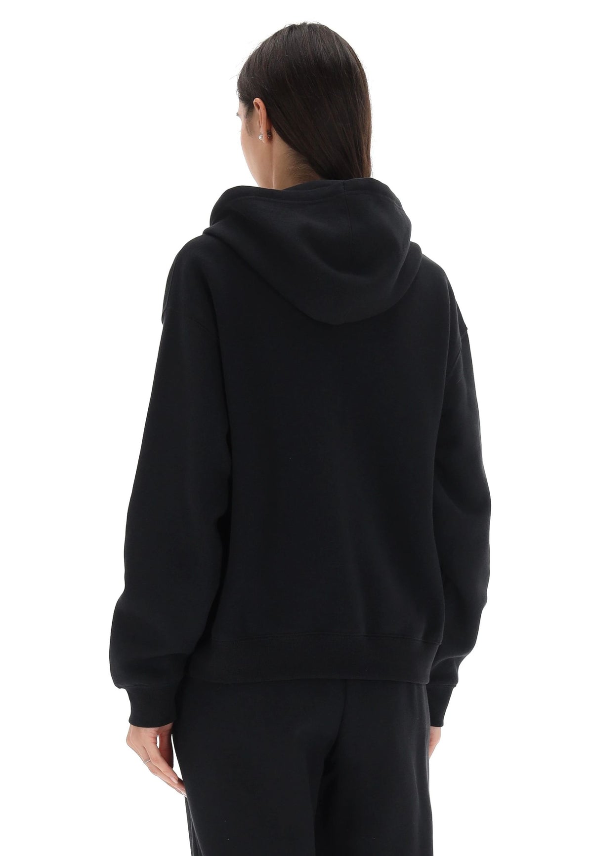 FELPA CON CAPPUCCIO DONNA NEW BALANCE ESSENTIALS – NERO - foto 3