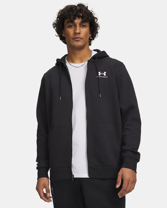 GIACCA FELPA UOMO UNDER ARMOUR ICON FLEECE IN MISTO COTONE – NERO