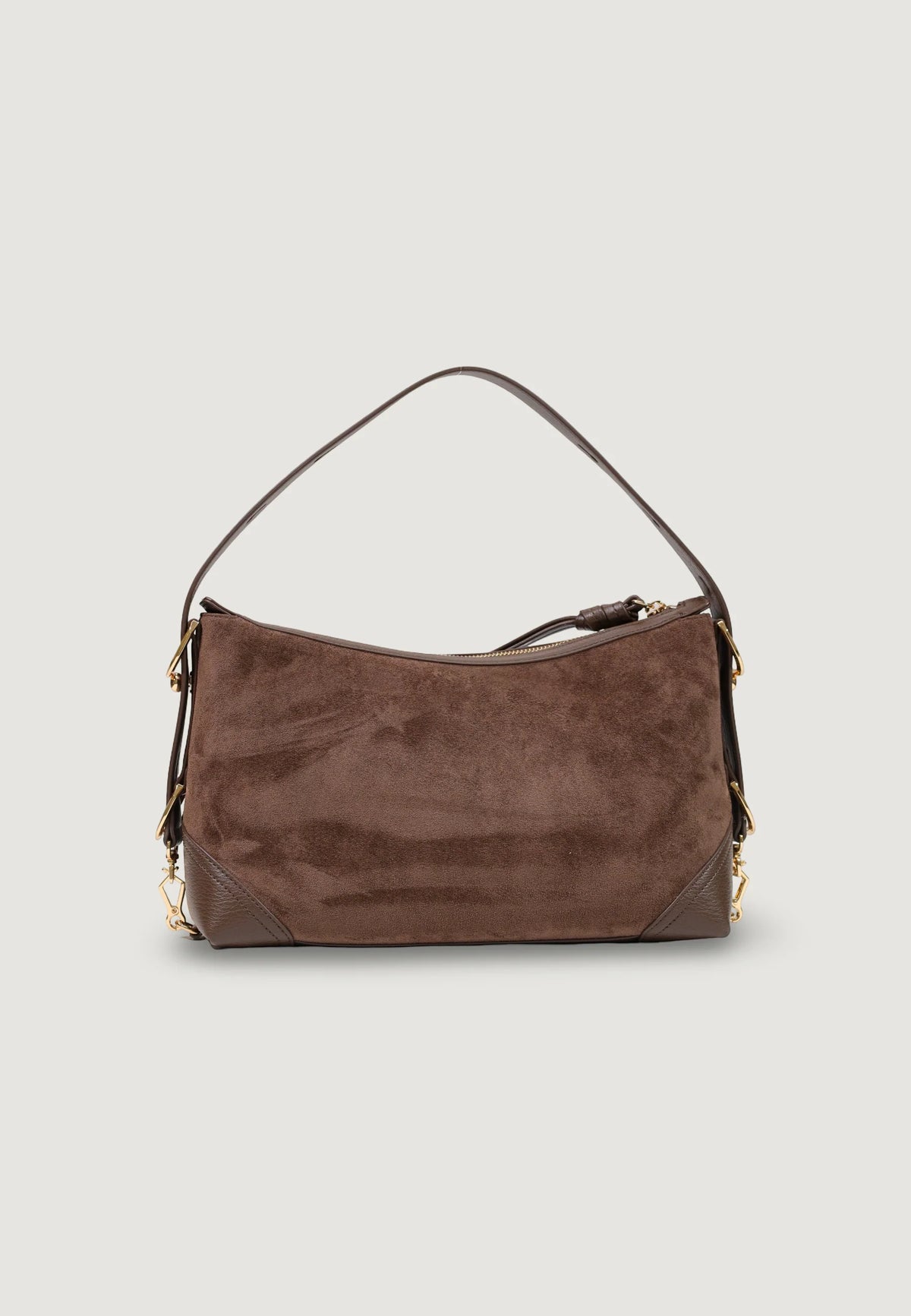 BORSA DONNA LOVE MOSCHINO TRACOLLA VELOUR – MARRONE