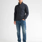 MAGLIONE UOMO A COLLO ALTO IN COTONE RICICLATO PETROL INDUSTRIES CON BOTTONI E ZIP – ROYAL NAVY