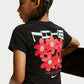 T-SHIRT GIRLS FLORAL CROPPED