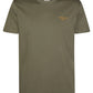 T-SHIRT UOMO IN COTONE PETROL INDUSTRIES MOSSY STONE– REGULAR FIT CON STAMPA PETTO
