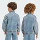 GIACCA BAMBINO ADIDAS FIREBIRD LOOSE DENIM – BLU - foto 2