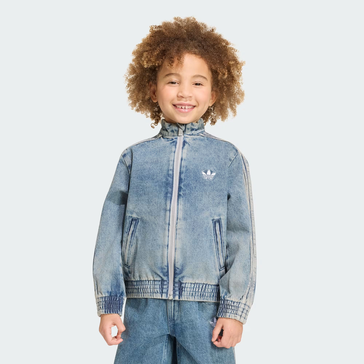 GIACCA BAMBINO ADIDAS FIREBIRD LOOSE DENIM – BLU - foto 3