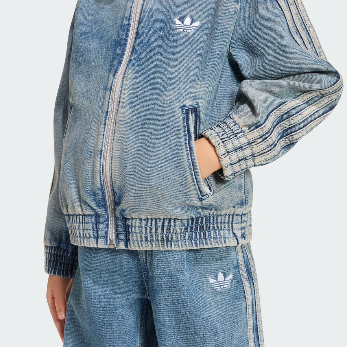 GIACCA BAMBINO ADIDAS FIREBIRD LOOSE DENIM – BLU - foto 8