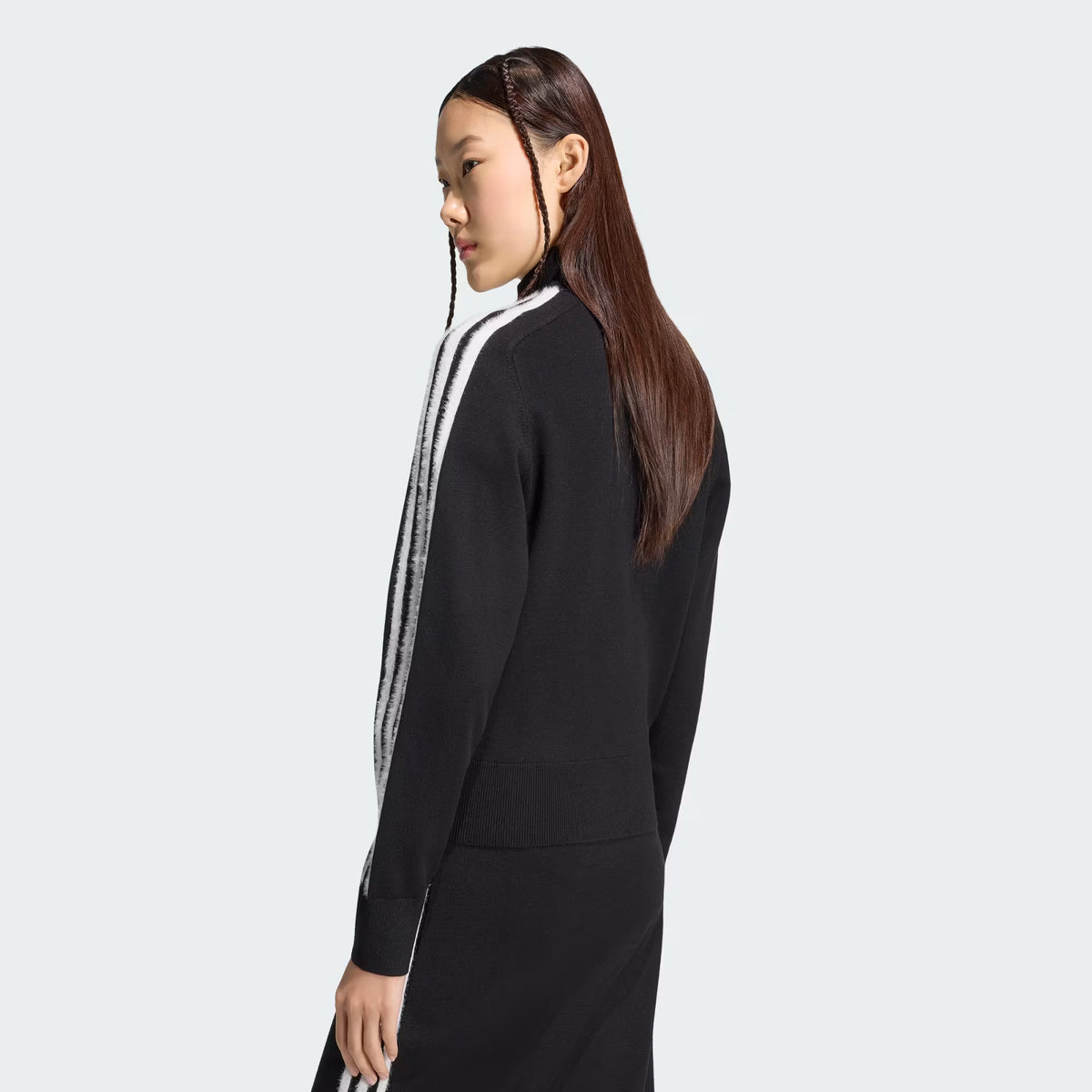 GIACCA CON ZIP DONNA ADIDAS FIREBIRD IN TESSUTO KNIT – NERO - foto 2