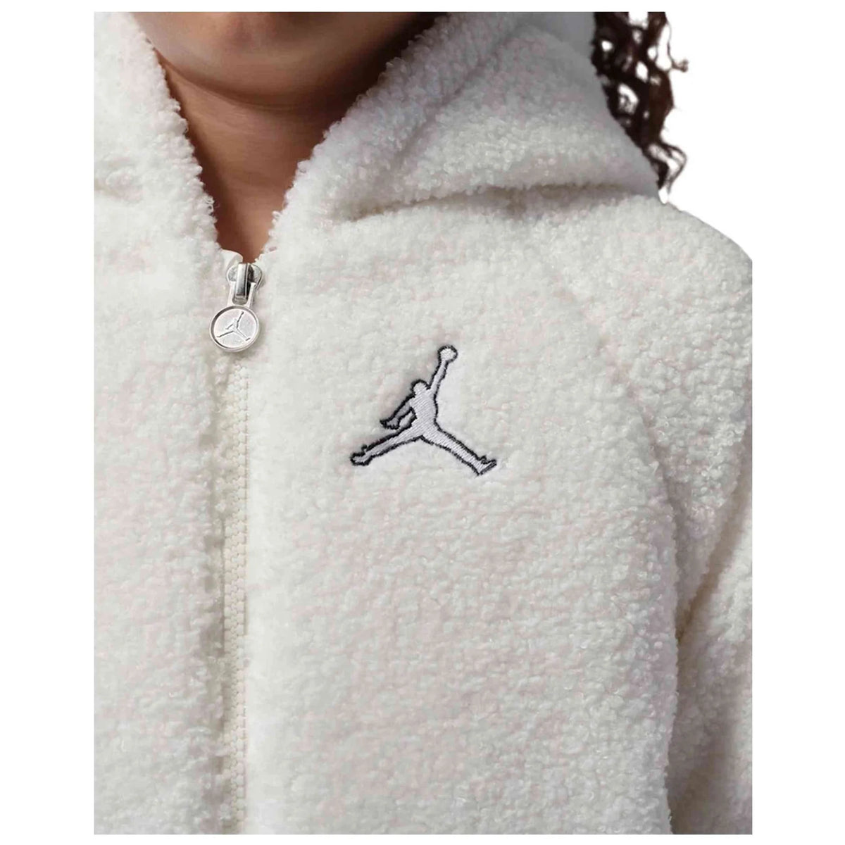 GIACCA IN SHERPA RAGAZZA JORDAN CON CAPPUCCIO – BIANCO - foto 4
